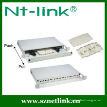 Vente à chaud et prix d&#39;usine 24 core FC / SC rack mount Épinglettes à fibres optiques patchboard / Terminaison Box / ODF avec adaptateur changeable